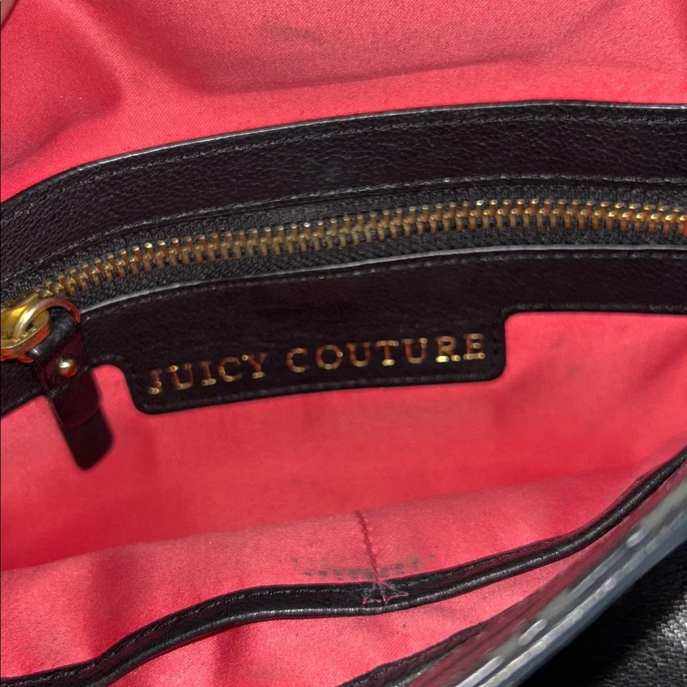Juicy Couture black leather crossbody bag